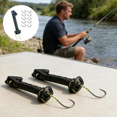 1/2 Sets Fly Fishing Magnetic Fly Threader Easily Rig Small Flies Hooks Tippets On Water Universal Knot Helper Assist Hooks Threading Tools Fishing