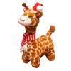 Cartoon Cute Christmas Deer Giraffe Doll Plush Toy Elk Sika Deer Doll Children Soothing Doll