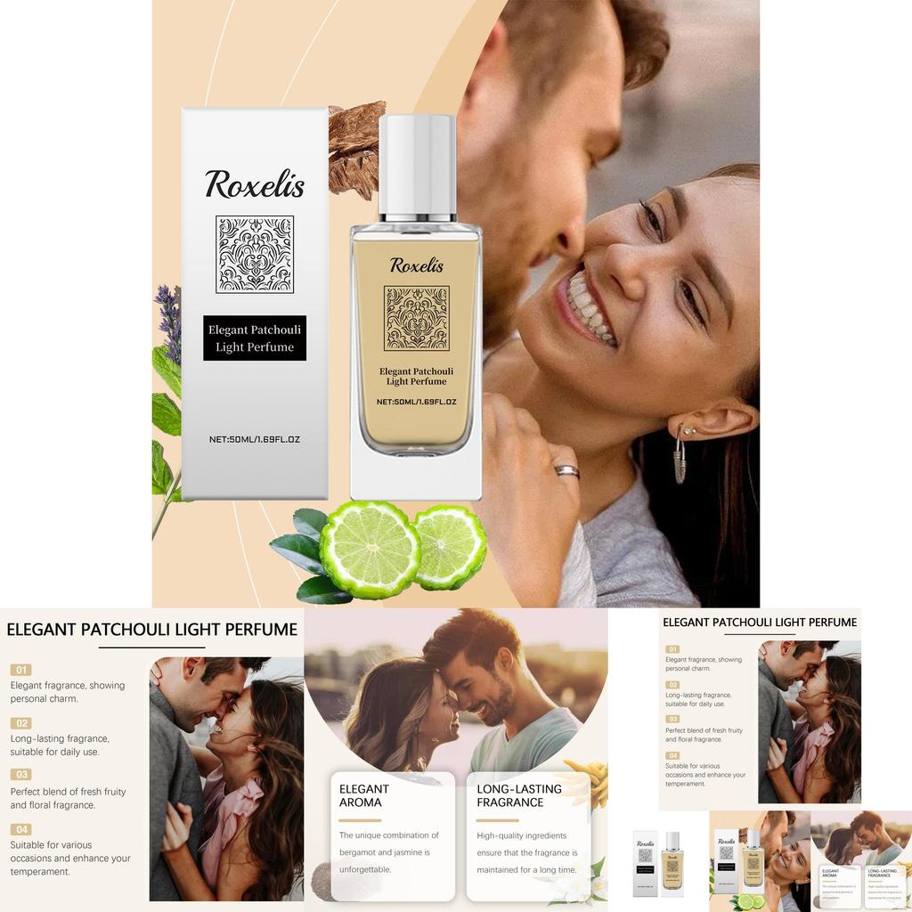 Elegant Patchouli Perfume Travel Size Fresh Fragrance Delicate Alluring Scent Spray