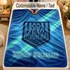 Flannel BlanketNSW Blues Logo Custom Name Text Personalized Soft Warm Throw Blanket Home Decor Gift
