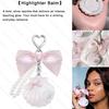 FlowerKnows Bunny Garden Tragbarer Lippenbalsam Gesichts Puder mit Rouge Highlighter Anhänger - Langanhaltende Make-up Dekoration