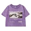 Having The Same Soul Printing Female Washed Short Tshirt Breathable T Shirt Casual Fashion Top Streetwear Tshirts Women