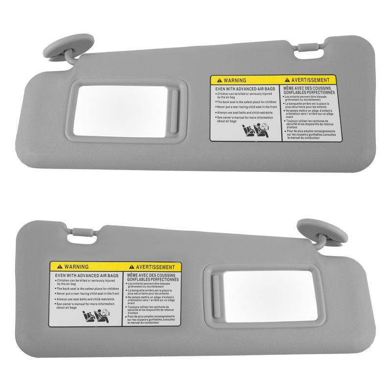 Car Sun Visor Fit For Toyota Highlander 2008-2013 with Vanity Mirror Cover Plate for Blocking Sunlight 74320-48500-B0