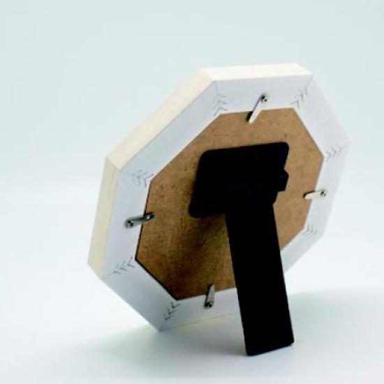 Paradeck Prologue Octagonal Stand Wall Small W187 X H187 X W182 X H182 X & Mirror, (PGA), Natural. Size (PGA) Approx. D32mm. (PGC) Approx. D29mm.