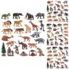 Prähistorische Tierfiguren PVC Statisches Modellset Mit Authentischem Design Für Bildungs- Und Hobbygebrauch