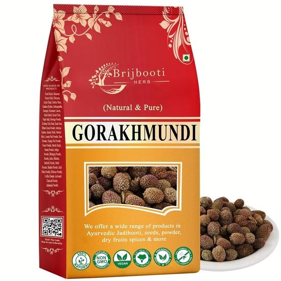 

Brijbooti Gorakhmundi 400 Gr | Sphaeranthus Indicus | Whole Raw Gorakhmundi | Gorakh Mundi 400GM