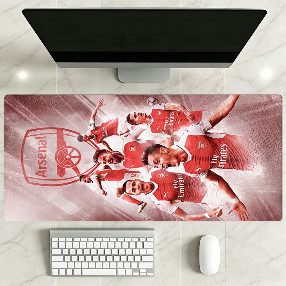 Arsenal Football Player Large Mouse Pad Desk Mat Office Mouse Mats Non-Slip Rubber Bottom Office Desk Accessory
