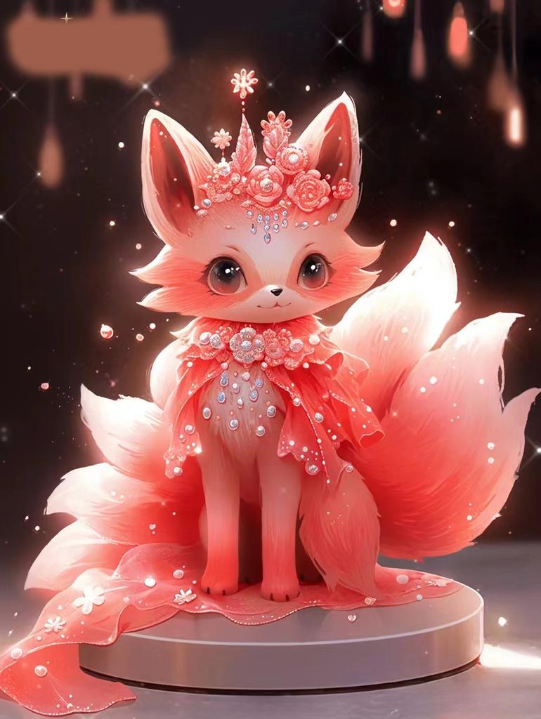 New Creative Nine Tailed Fox Fairy Car Pendant, Twelve Constellation Series Acrylic Home Decoration Pendant