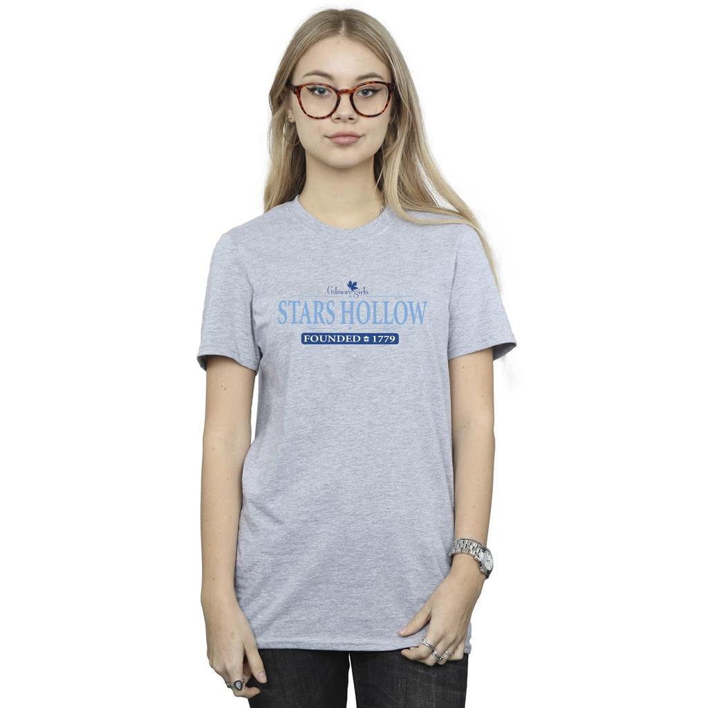 Gilmore Girls Womens/Ladies Stars Hollow Boyfriend T-Shirt