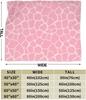 Pink Giraffe Throw Blankets,Cozy Flannel Fleece Blanket on for Home Bedroom Living Room Office Dorm, Soft Comfort Lightweight Th