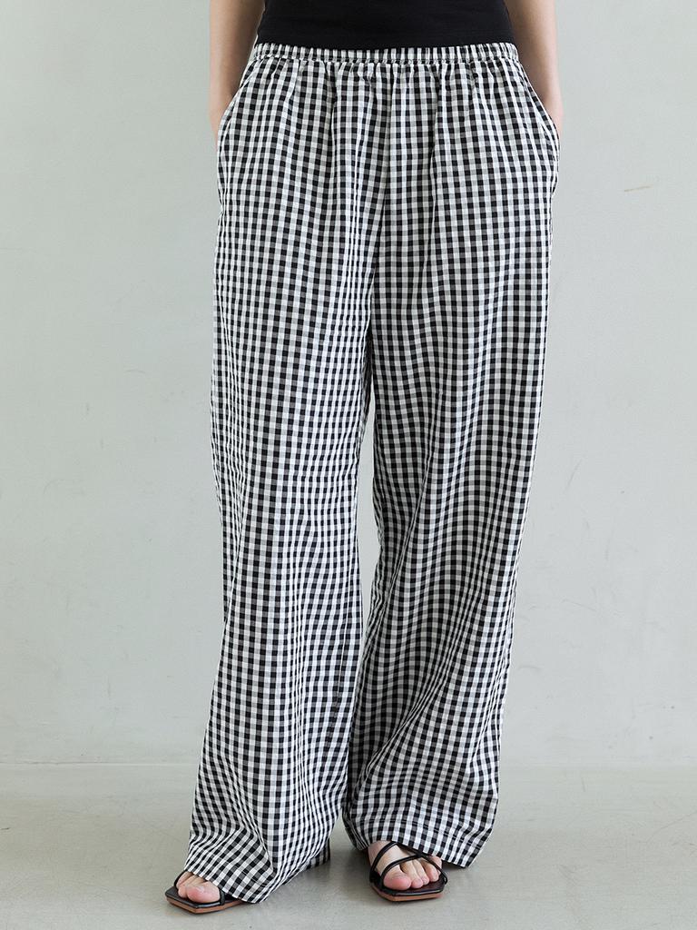 Tieseueichi In & Out Check Pants 4 Colors