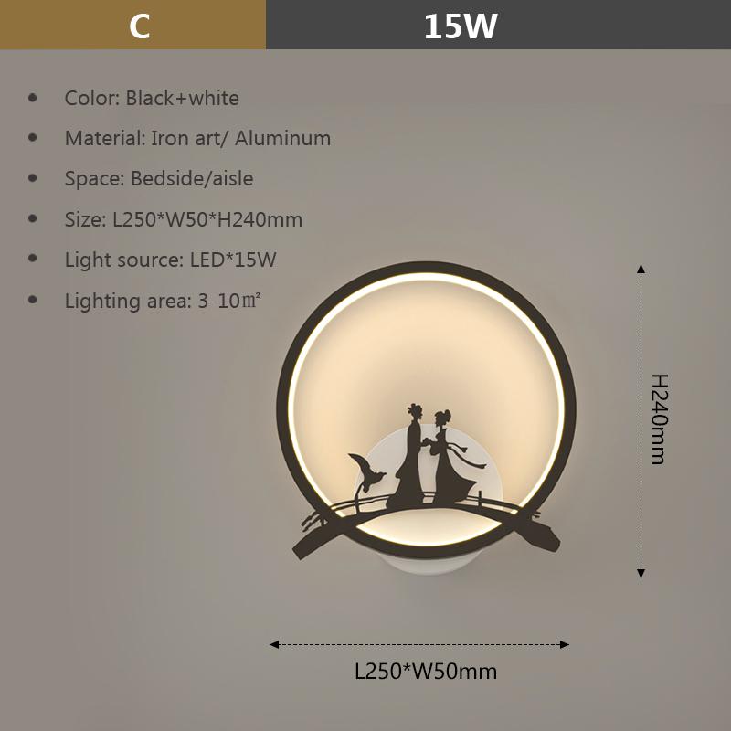 Modern LED Wall Lamp For Living Study Room Bedroom Bedside Lights Gold Black Minimalist Staircase Decorative Sconce Fixtures