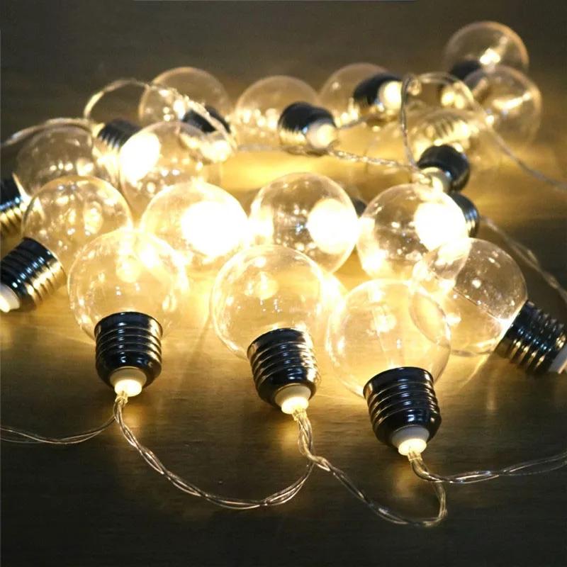 10/20 LED Fairy Light String Bulb USB /Battery Powered Bedroom Outdoor Garden Waterproof Garland Wedding Christmas Decor Lamp