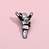 Cartoon Eyecatching Sun Warrior Brooch Pin Highquality Alloy Stylish Decoration