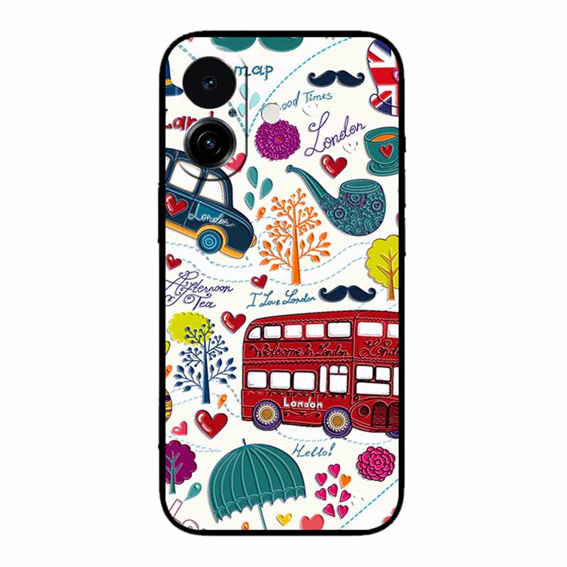 3D Emboss Case For iphone 17 2025 Phone Case Coque Flowers Black Silicone Soft Back Cover For iphone 17 5G Case 6.3" Funda Shell