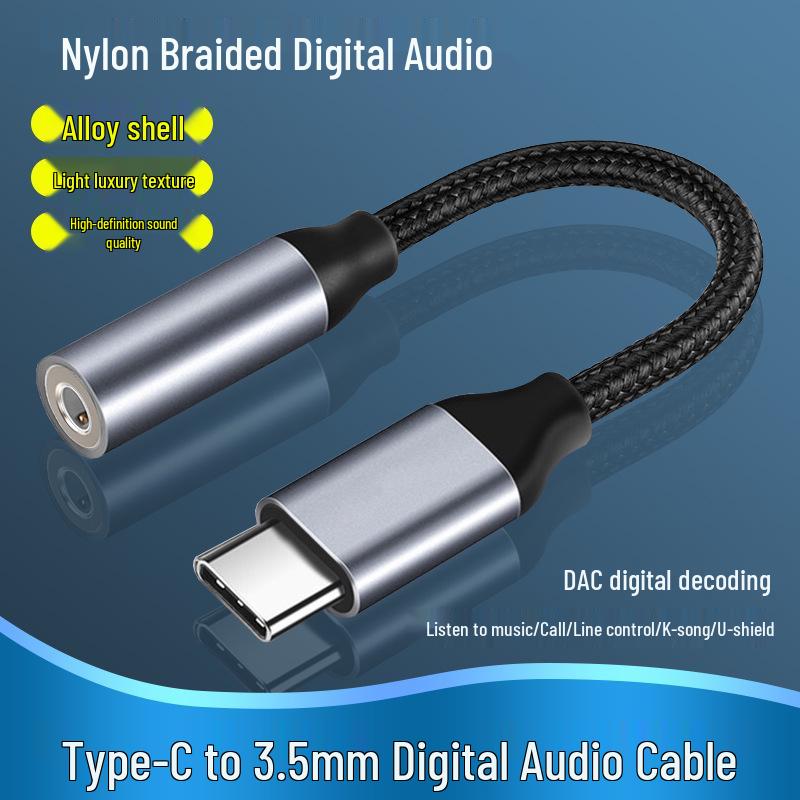 Type-C to 3.5mm Audio Adapter for Huawei, Xiaomi, Vivo Phones