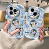 Phone Case: 2D Flat Design Suitable for iPhone 18 17 16 15 14 13 Pro Protective Case, Blue Checkered Little Penguin, Perfect Christmas and Halloween H
