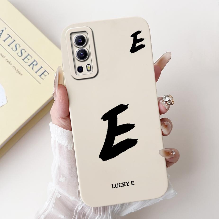 Per Custodia Vivo Y52 5G V2053 Carina Lettere Fortunate Cover Morbida Custodia in TPU Per Vivo Y72 Y 52 VivoY52 VivoY72 5G V2041 Custodie Bumper