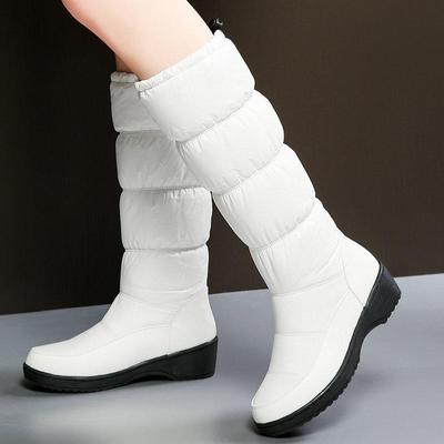 Stivali da neve Stivaletti invernali da donna Stivaletti caldi foderati in pelliccia da donna Scarpe ispessite Sneakers piatte con cerniera Stivaletti da esterno