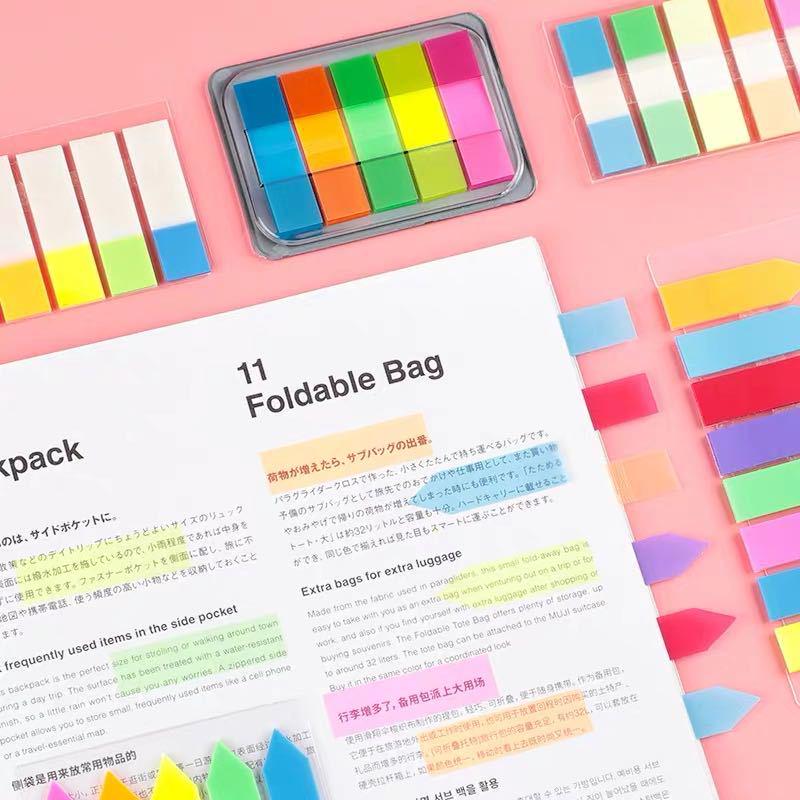 Abnehmbare bunte Index-Aufkleber: Kleine frische Schülermarker und Haftnotizen