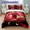 Set Biancheria da Letto Personalizzato Cristiano Ronaldo con Nome Testo 1 Copripiumino+2 Federe Logo Calcio Regalo Personalizzato per Occasione Speciale Arredamento Camera da Letto