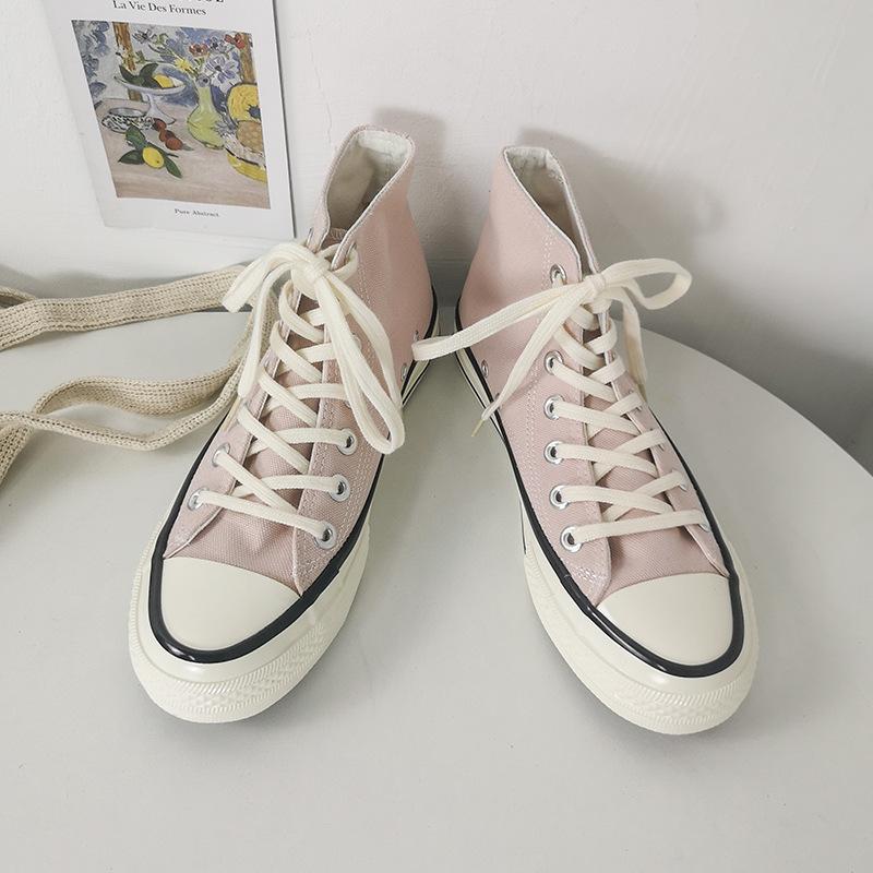 Canvas Shoes Female High-top Student Shoes Board Shoes 19