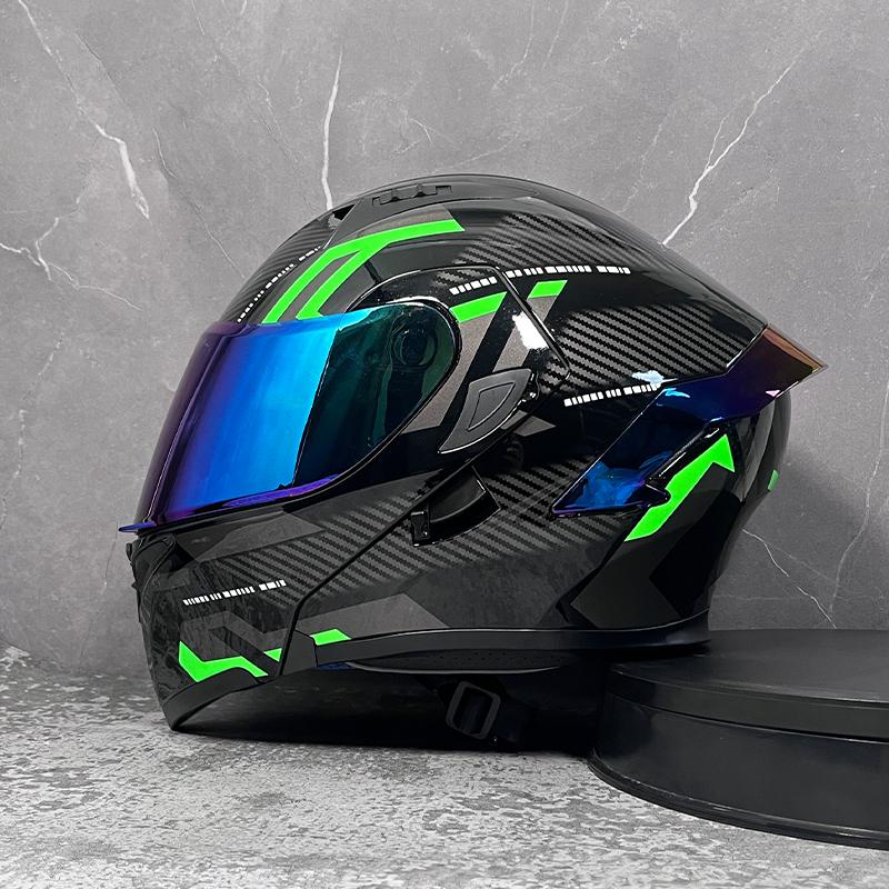 Motorcycle helmets Double Visors Modular Flip Up helmet DOT approved Full face casque moto racing Motocross helmet DOT