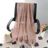 Sciarpa grande da donna in cotone e lino di colore puro: Foulard musulmano primaverile/estivo, telo mare, scialle con protezione solare