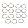 15 Pcs Clutch Friction Disc Plate Kit Reduce Vibration Improve Transfer Effect for G310 R G310 GS 2017 To 2020