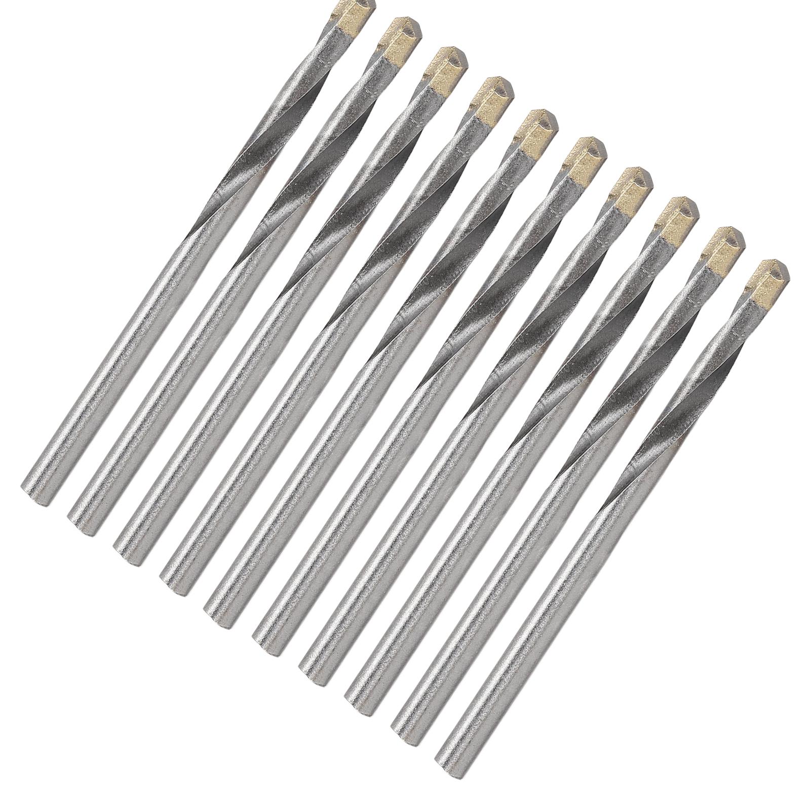 

10 шт. твердосплавных сверл, высокая скорость сверления, высокая прочность, твердость, износостойкость, прямой хвостовик