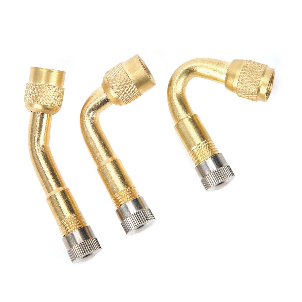 Brass Tire Valve Extender 90 degrees  135 degrees  45 degrees  Valve Stem Extension Adapter for Car Motorcycle Bike
