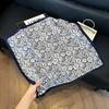 New silk scarf women's fashion versatile high-end small square scarf Korean version neck protection scarf spring and autumn retro scarf binding bag