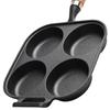 4 Hole Cooking Egg Ham Pan Heart-Shaped Non-Stick Breakfast Grill Cooking Pot Egg Frying Pan Pancake Pan Egg Burger Ham Pan