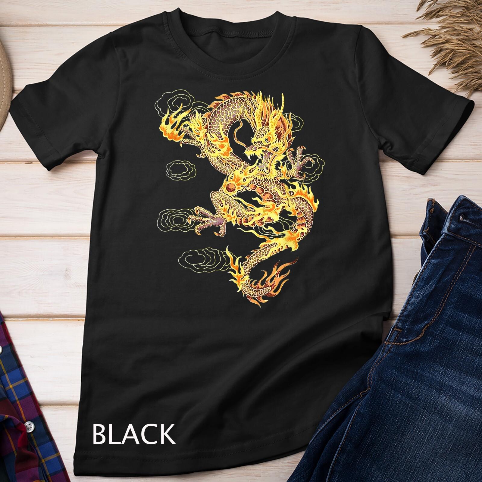 Chinese Dragon Symbol of Power and Strength and T Shirt Mens Womens Tees Top Unisex T-Shirt Mens Womens Tees Top L
