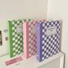 Korean Style Plaid A5 Loose-Leaf Photo Album - Cute, Hard Shell, Three-Inch Card Storage for Star-Chasing Fans