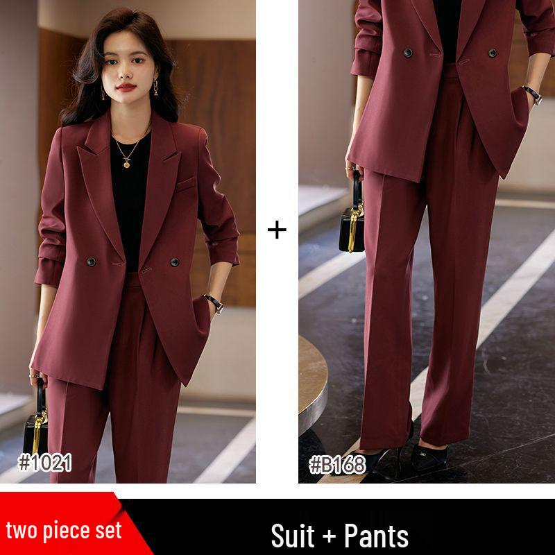 Women's 2025 Formal & Casual Suit Set with Padded Jacket for Spring-Autumn