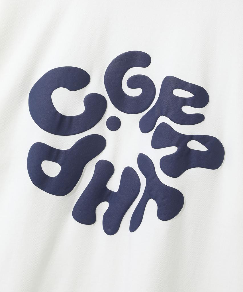 CGP Round C.Graphy Ringer Short Sleeve T-Shirt - Cream