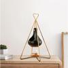 Fashionable Essential Oil Warmer with Iron Frame Scented Candle Holder for Bedrooms and Living Room