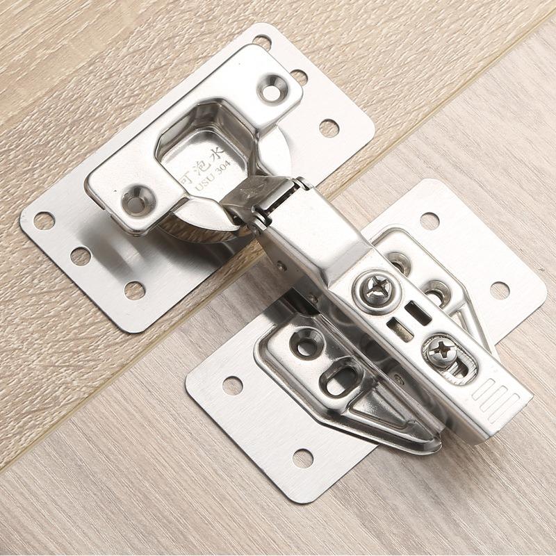 Set plăci de reparare balamale dulap cu șurub Suporturi fixe plate din oțel inoxidabil Mobilier sertar ușă balamale plăci de montare Instrumente