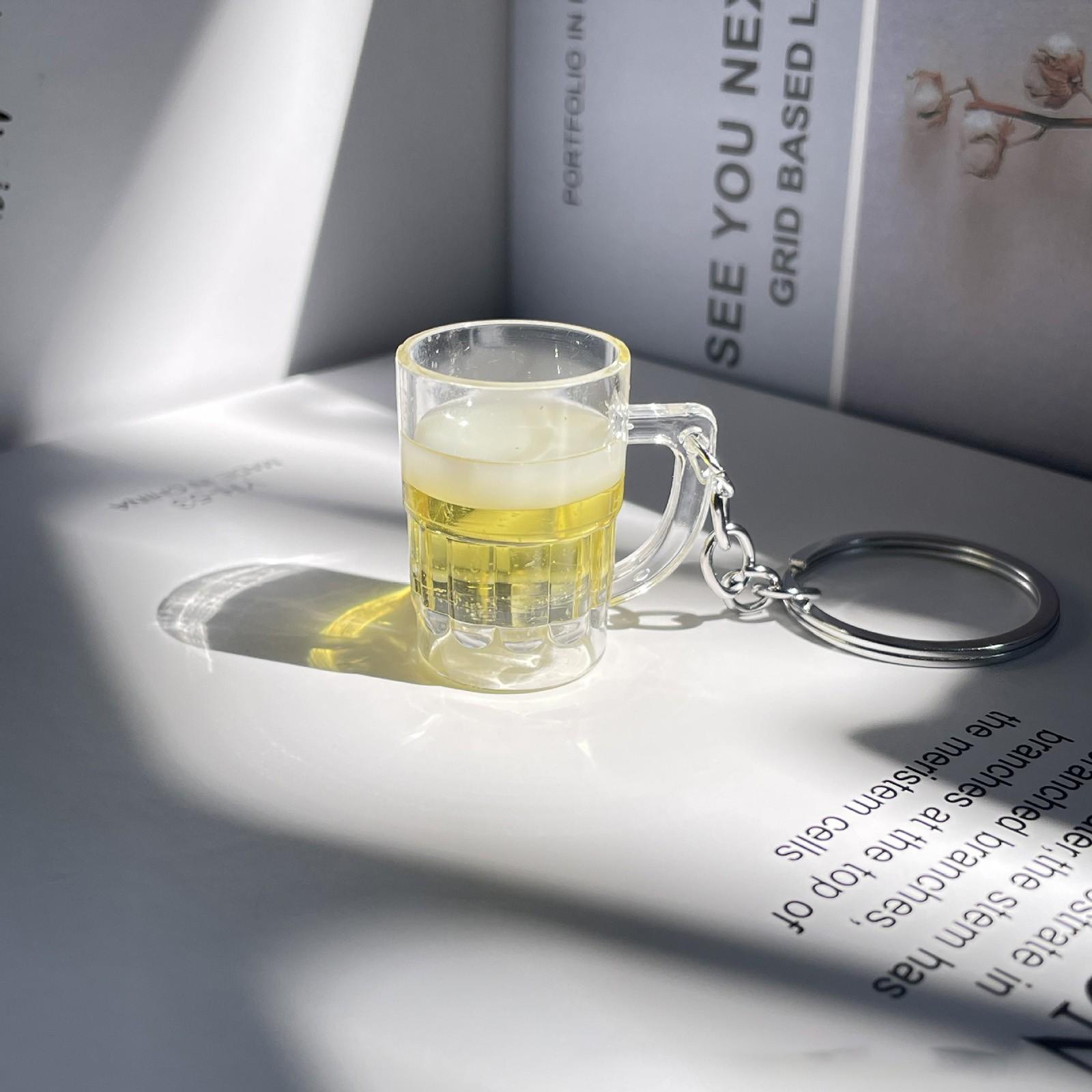 

Брелок із скляного пива True Proof, ювелірні вироби з пива, креативний брелок із скляного пива з пивом One Size