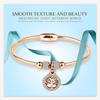 European and American LifeTree Rhinestone Titanium Steel Bracelet with Stainless Steel Magnet for Women