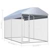 VidaXL Outdoor Dog Kennel with Canopy Enclosure Cage Puppies 145024