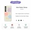 For Samsung Galaxy S25 FE Case Four Color Flowers Pattern Printing Straight Edge TPU Phone Back Cover