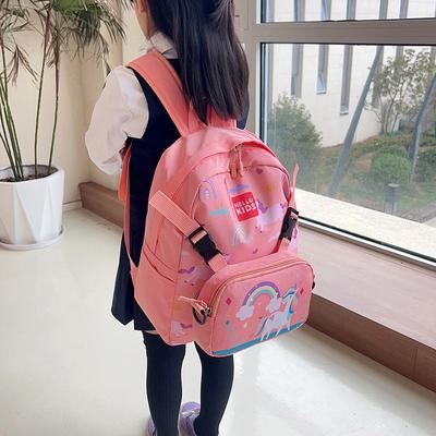 New Unicorn Children's Cute Kindergarten Students Backpack Boys and Girls Large Capacity Light Truck Through Children's Backpack