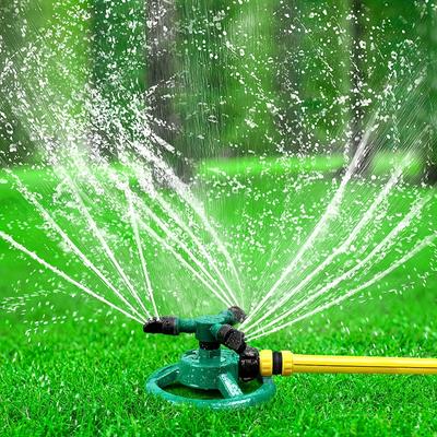 360° Lawn Sprinkler Set Wide Reach Sprinkling for Maximum Watering Efficiency, Garden Sprinklers for Various Lawn Sizes Plant Growth Lawn Care