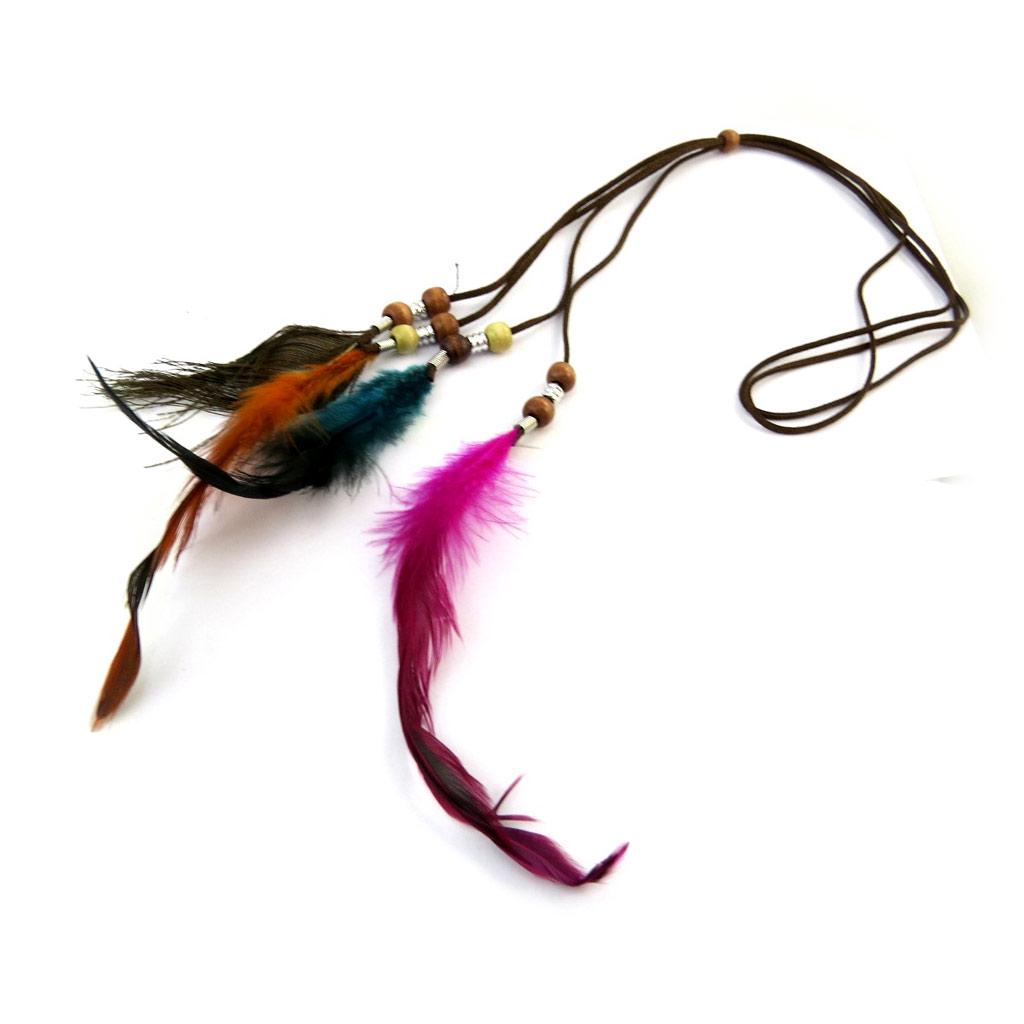 Les Trésors De Lily [N4073] - Collier ethnique 'Cheyennes' orange rose