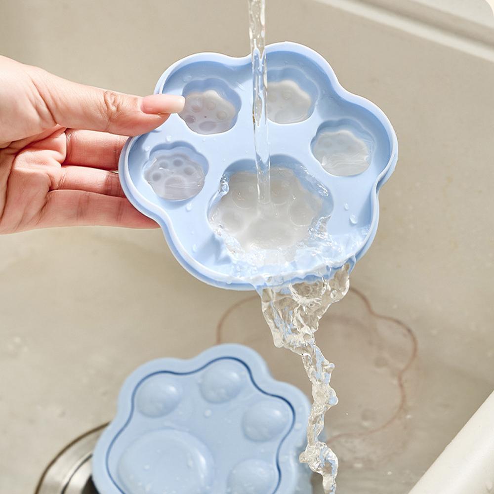 Plateaux à glaçons Griffe de Chat avec Couvercle, Récipient de Rangement, Moule Fabricant de Glaçons Ronds, pour Refroidir Whiskey Thé Café