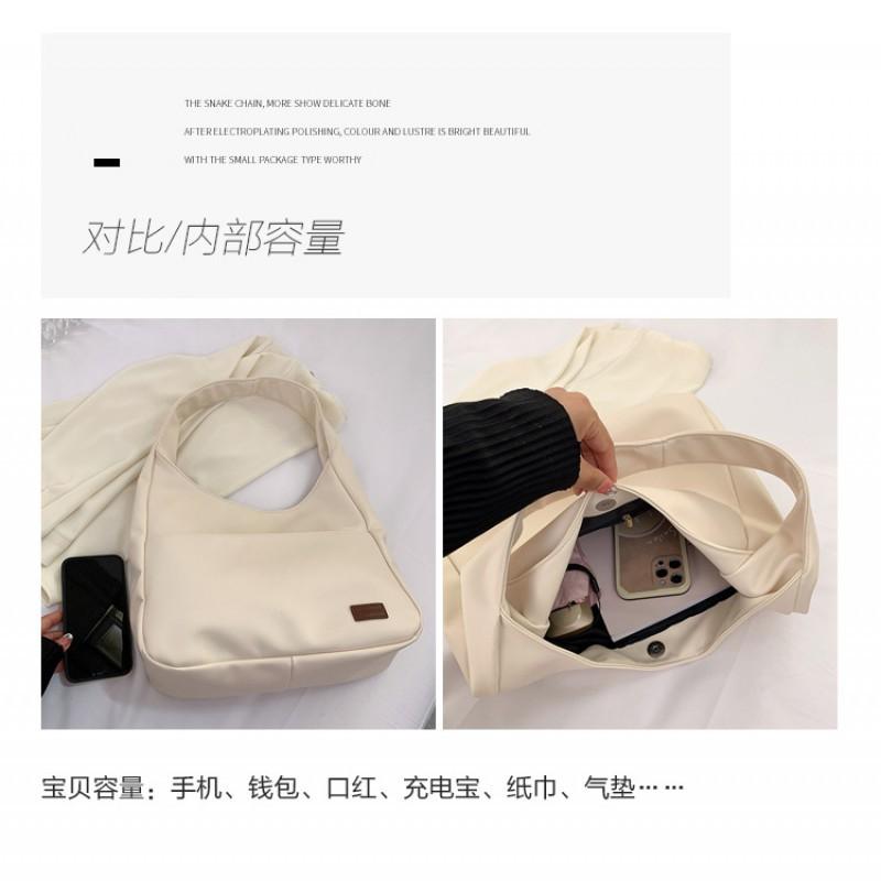 Damen 2026 Neue Große Schultertasche Modische Weiche Ledertasche Pendler-Tote Schultasche für Studenten