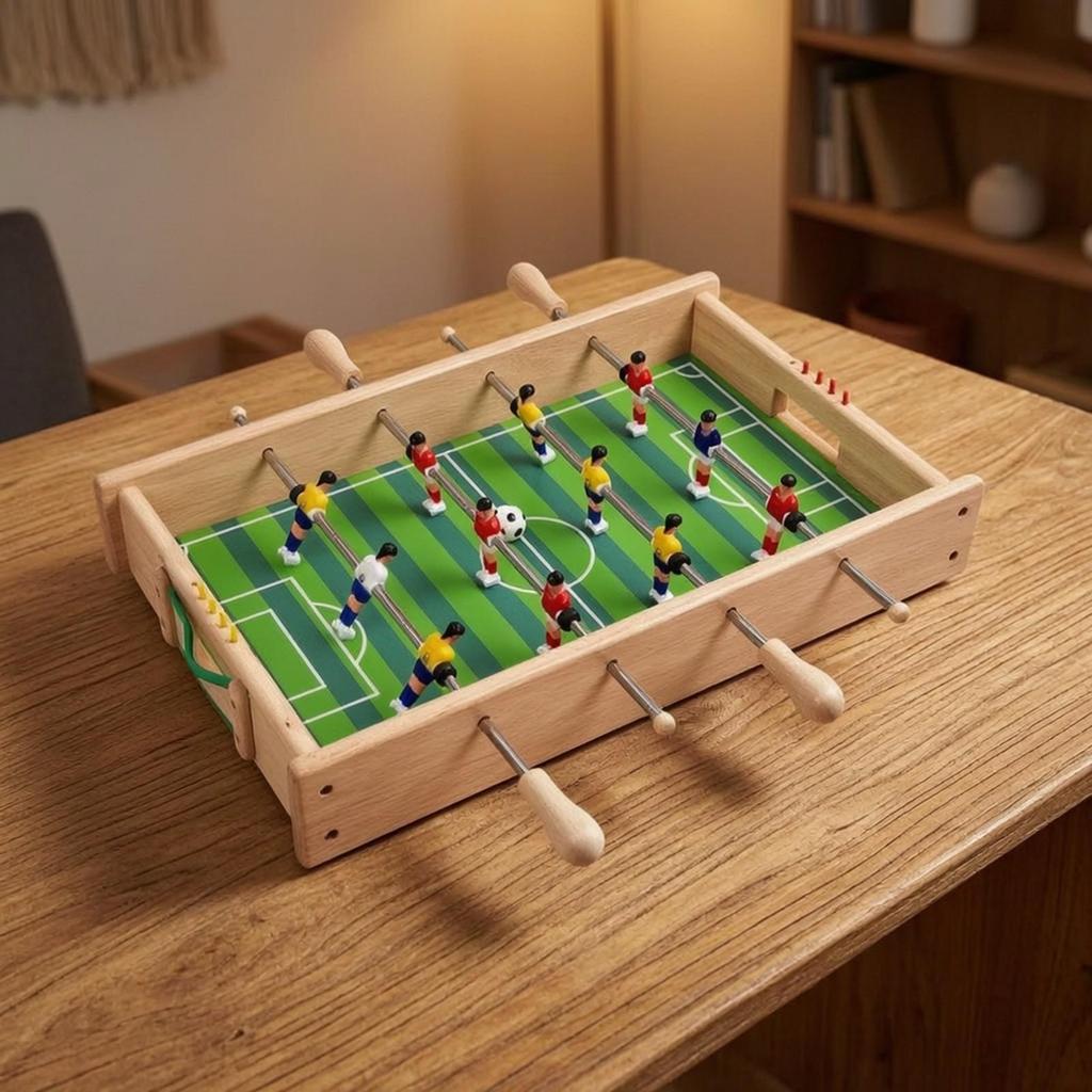 Tabletop Foosball Game Portable Table Sturdy for Home, Kids