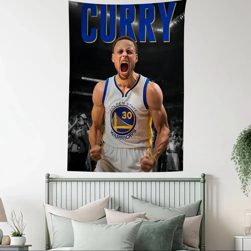 

Stephen Curry Tapestry Basketball Star Wall Hanging Art Bohemian Tarot Print Golden State Warriors Fan Gift Room Dorm Decor 74x94cm(29x37in)